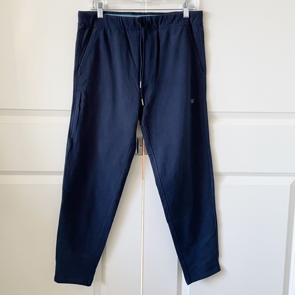 Mack Weldon Ace Denim Blue Sweatpants - Picture 3 of 16
